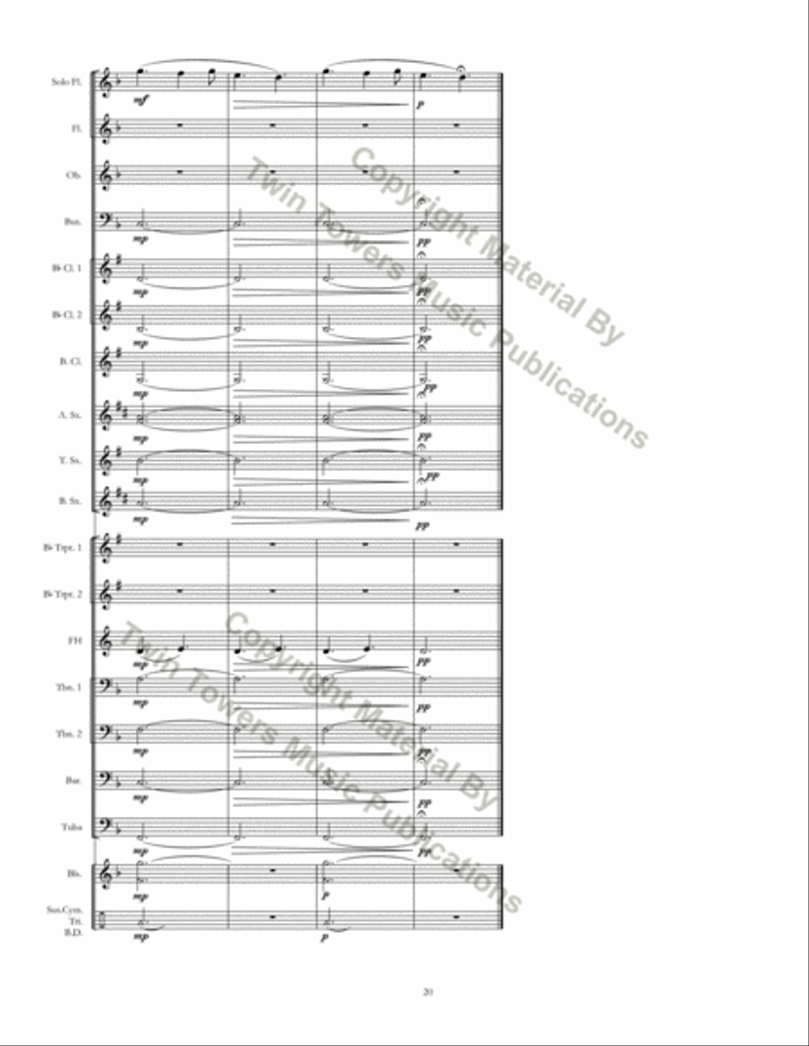 Pastorale Concert Band scores gallery preview page 21