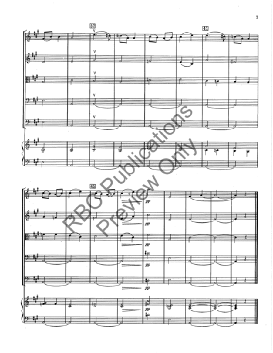 Long Ago To A Wild Rose (Score) String Orchestra scores gallery preview page 8