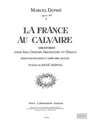 Book cover for Dupre France Au Calvaire Op 49 Choir & Organ Book