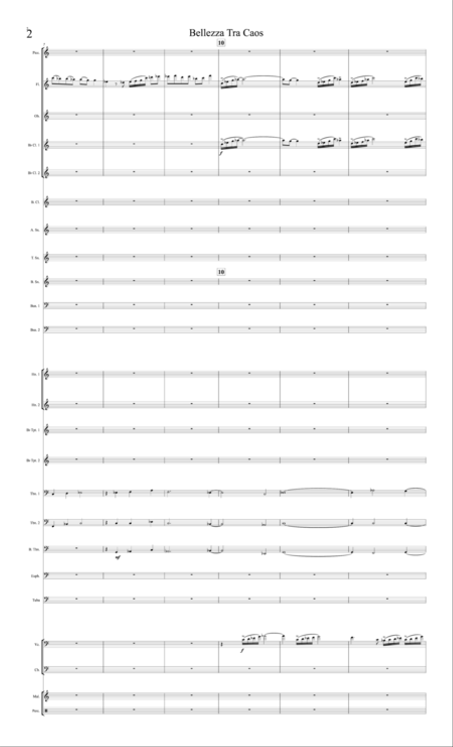 Bellezza Tra Caos Bellezza Tra Caos Concert Band scores gallery preview page 2