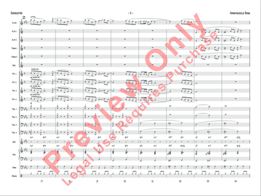 Honeysuckle Rose Jazz Ensemble scores gallery preview page 6