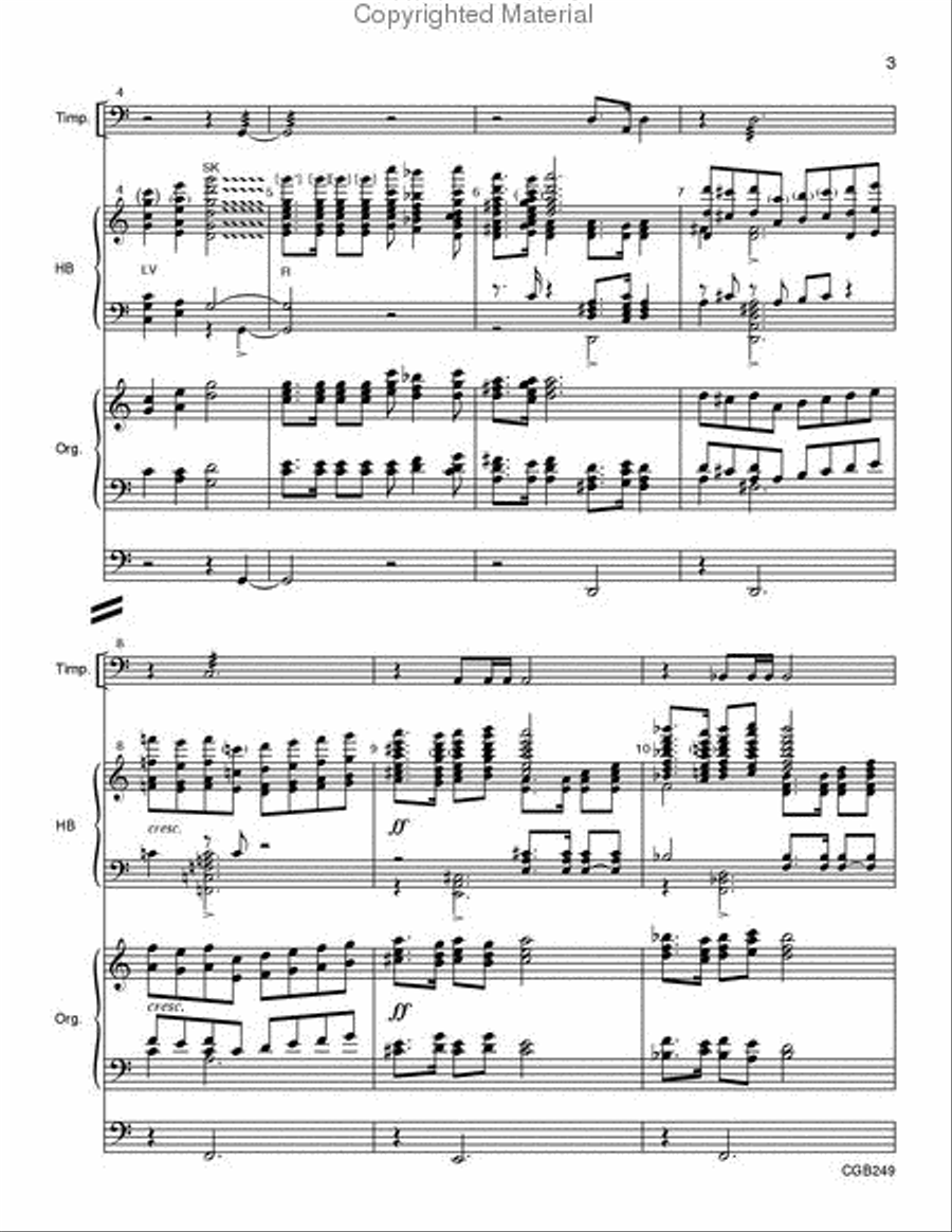Jesus Christ Is Risen Today Full Score Handbell Choir scores gallery preview page 3