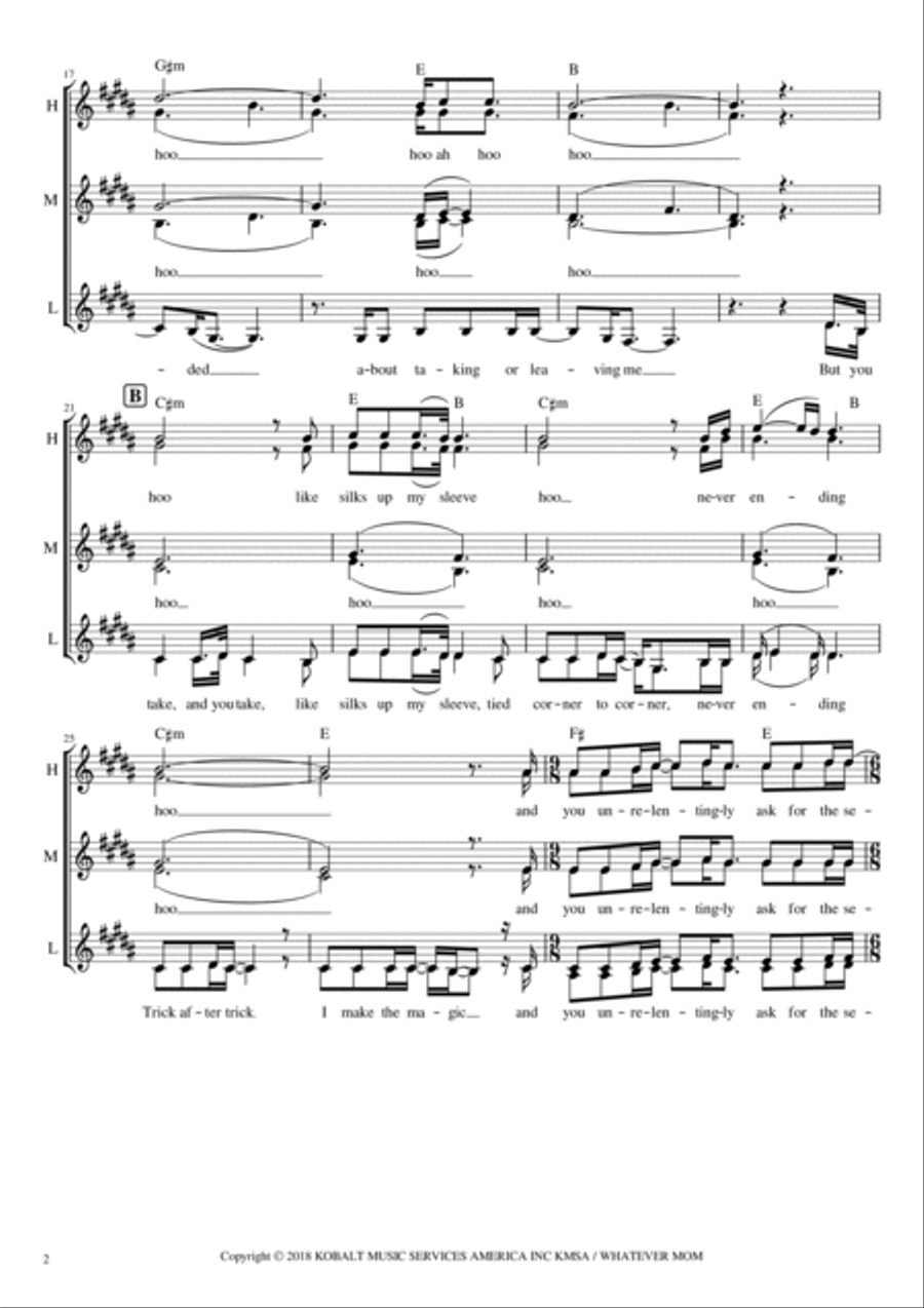 Salt In The Wound Women's Choir scores gallery preview page 2