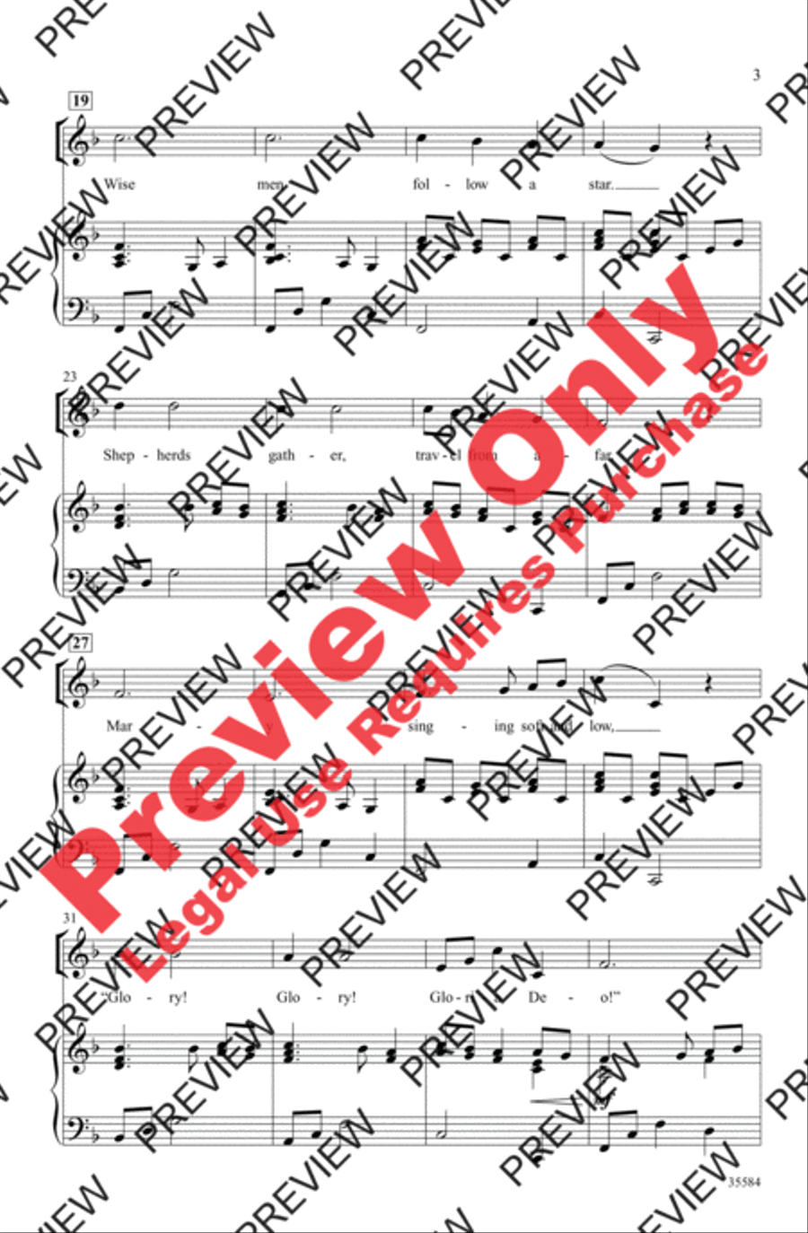A Christmas Canon A Christmas Canon 3-Part scores gallery preview page 3