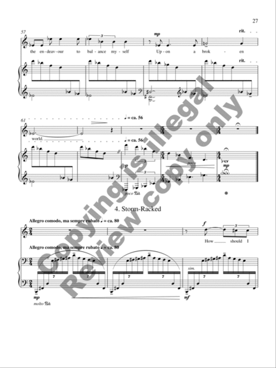 Collected Songs for Soprano and Piano Soprano Voice scores gallery preview page 35
