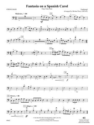 Fantasia on a Spanish Carol: String Bass
