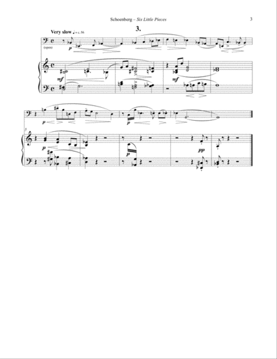 Six Little Pieces, op. 19 for Euphonium and Piano Euphonium scores gallery preview page 5