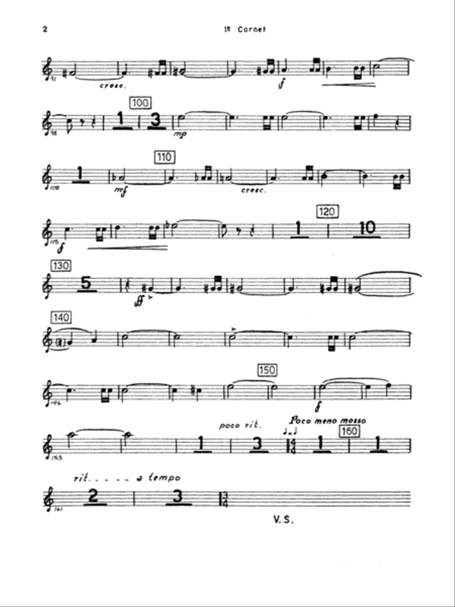 Fantasia for Band: 1st B-flat Trumpet Concert Band scores gallery preview page 2