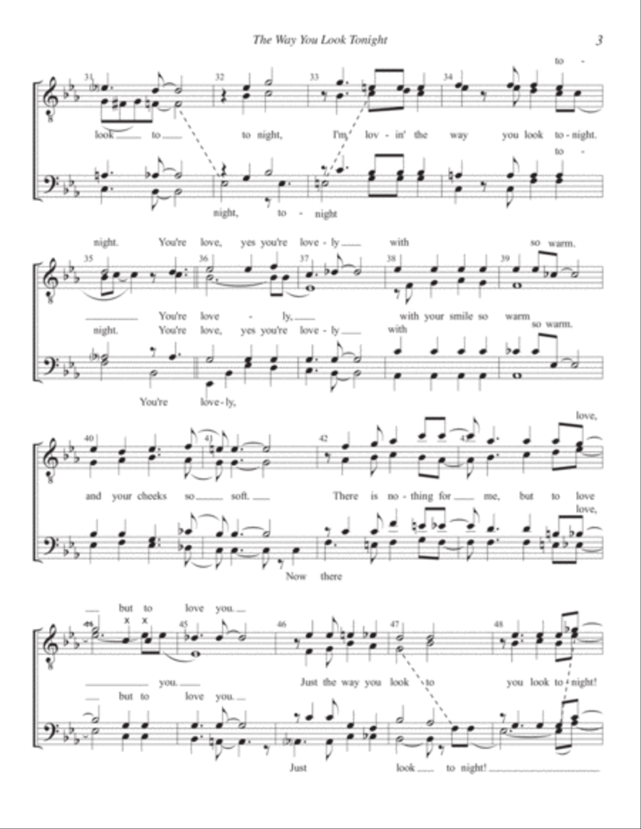 The Way You Look Tonight Small Ensemble scores gallery preview page 3