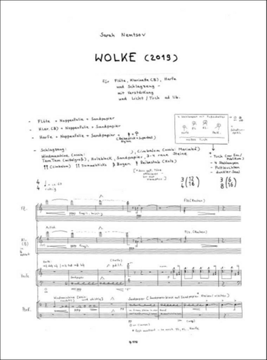 WOLKE WOLKE Clarinet scores gallery preview page 2