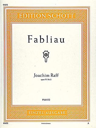 Book cover for Fabliau Op. 75, No. 2