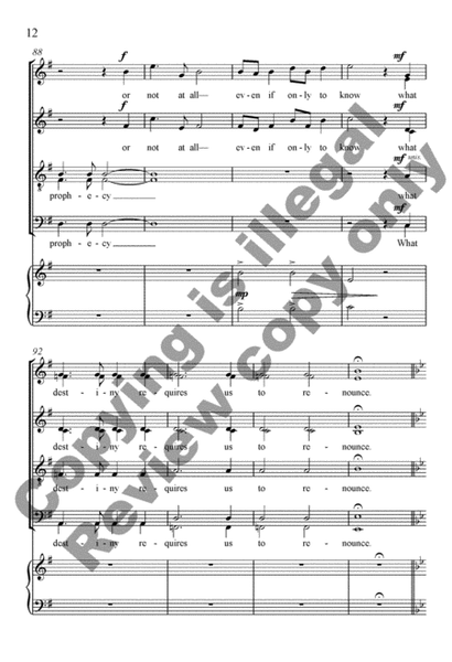 Prophecy (Full/Choral Score) image number null