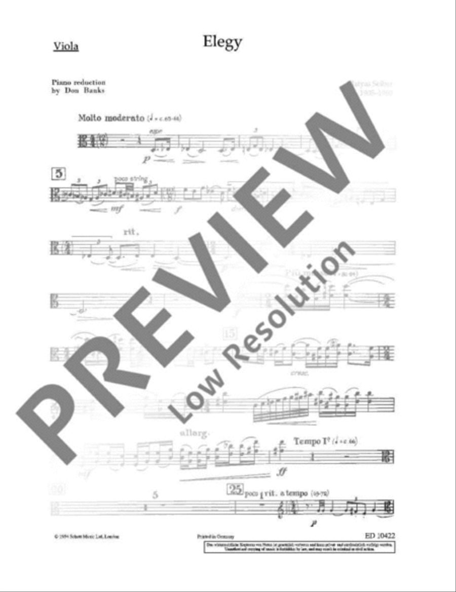Elegy Elegy Viola scores gallery preview page 14