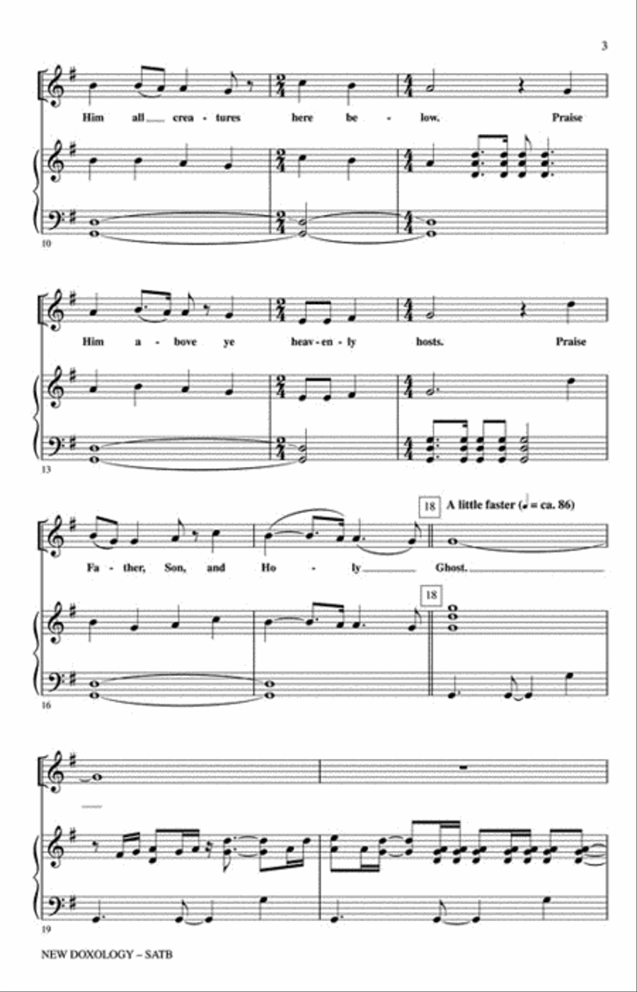 New Doxology New Doxology 4-Part scores gallery preview page 3