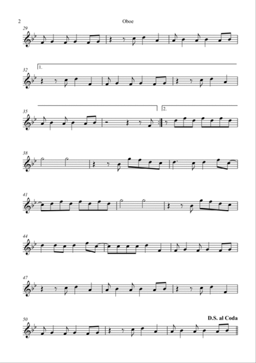 Brother Brother Oboe Solo scores gallery preview page 2