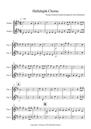Hallelujah Chorus for Violin Duet