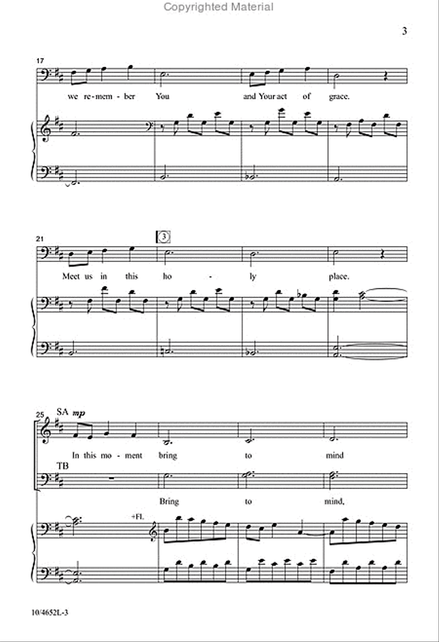 Communion Prayer 4-Part scores gallery preview page 3