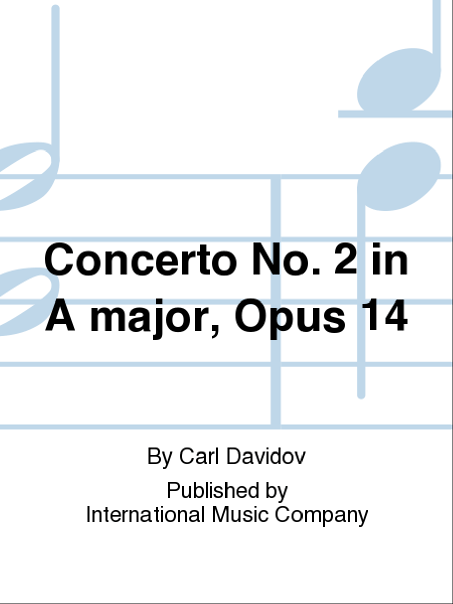 Concerto No. 2 In A Major, Opus 14 Piano Accompaniment scores gallery preview page 1