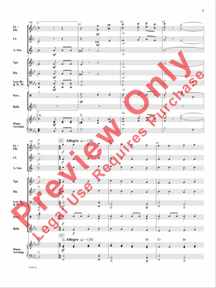 Best of Beethoven Concert Band scores gallery preview page 10