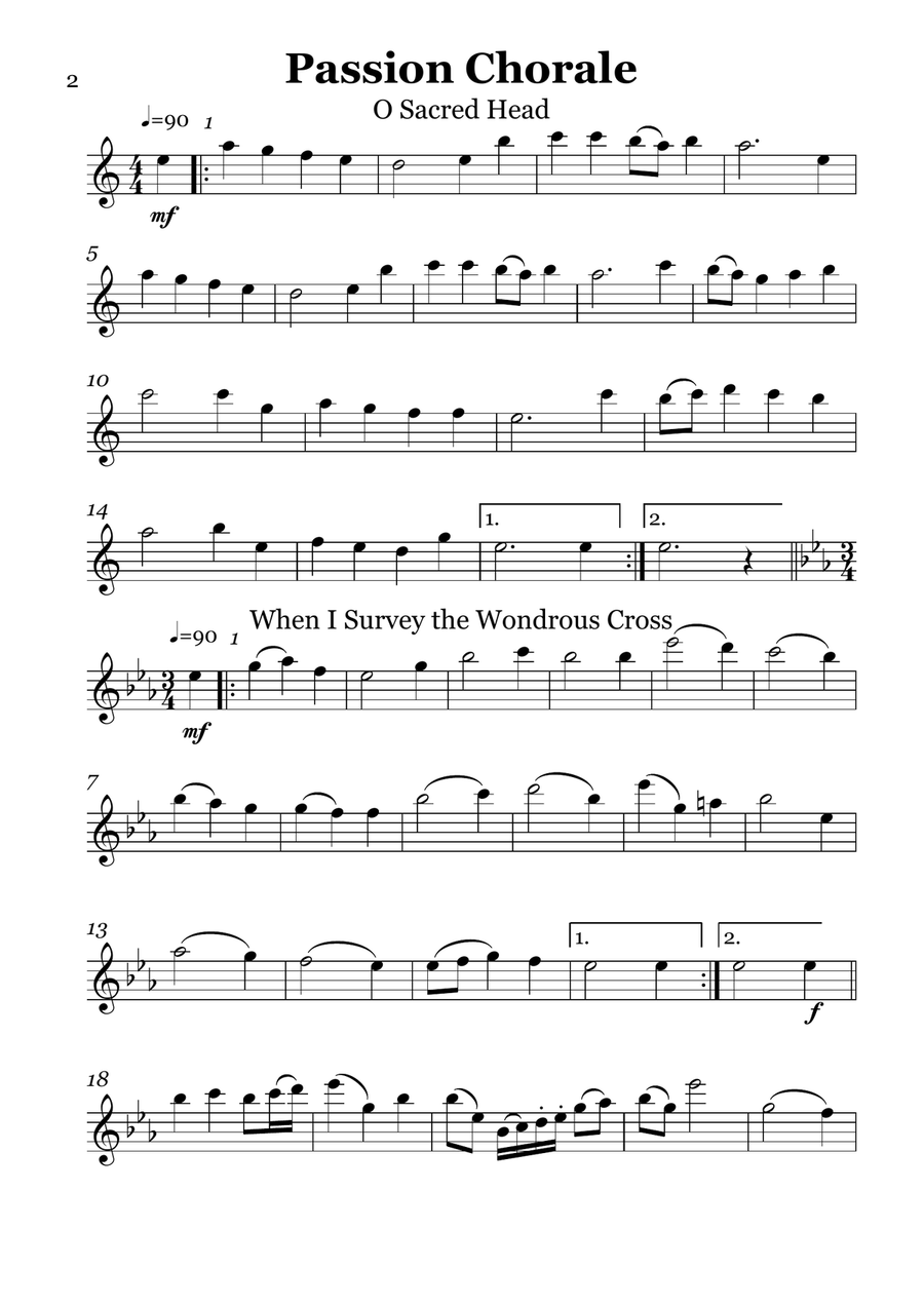 10 Easter Hymns, Flute Trios 10 Easter Hymns, Flute Trios Small Ensemble scores gallery preview page 2
