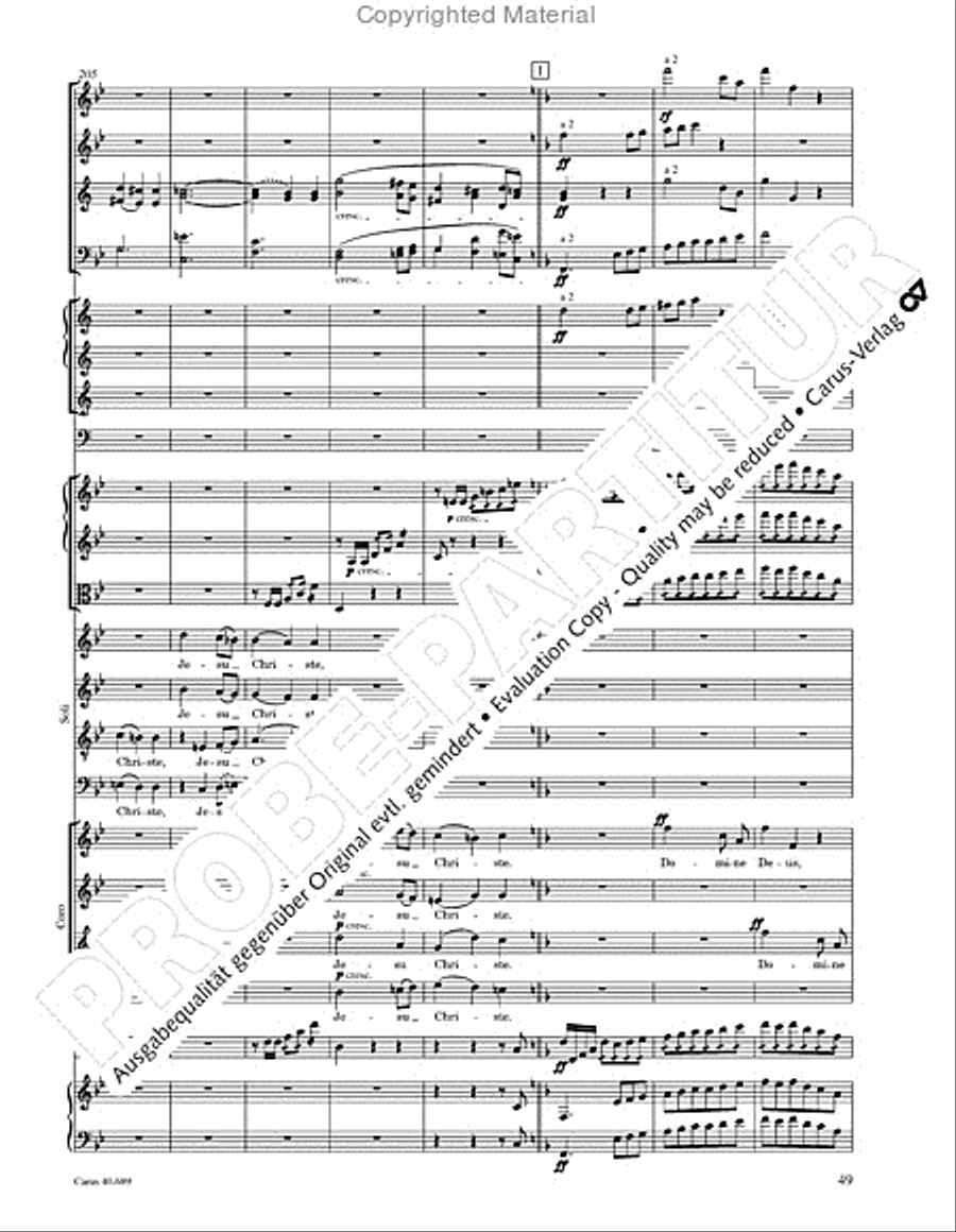 Missa solemnis Missa solemnis 4-Part scores gallery preview page 65
