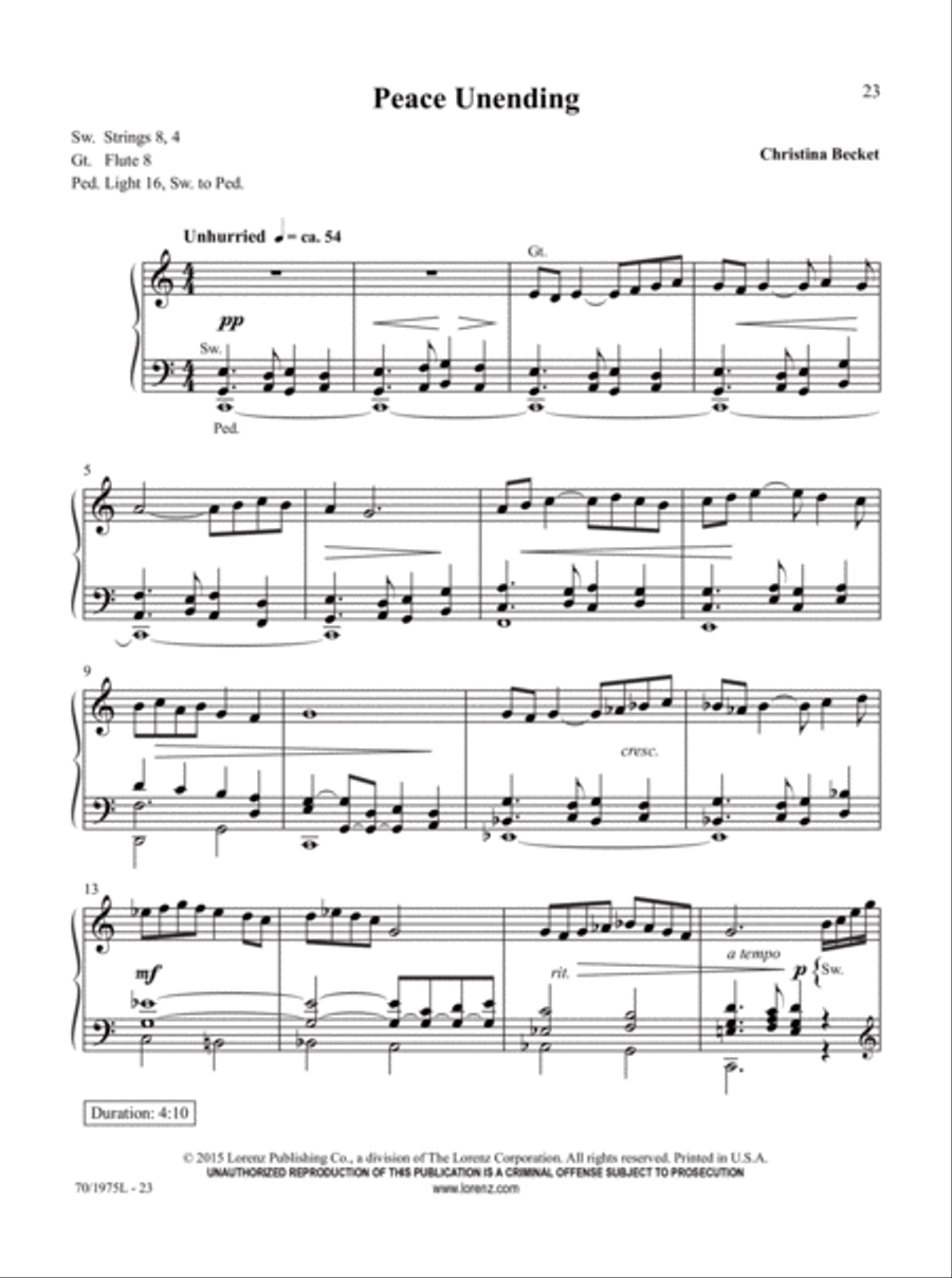 Easy Organ Library, Vol. 60 Organ Solo scores gallery preview page 10