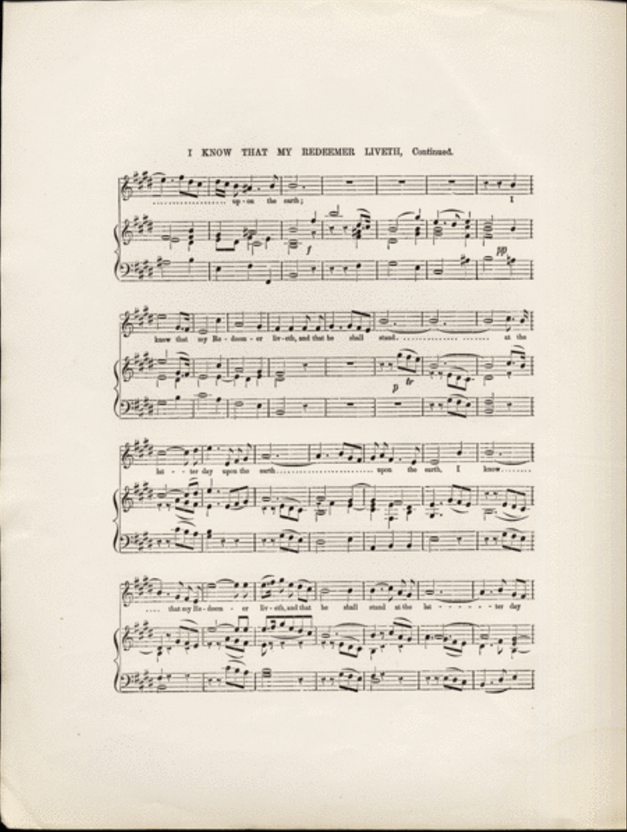 I Know That My Redeemer Liveth Voice scores gallery preview page 3