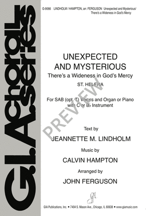 Book cover for Unexpected and Mysterious - Instrument edition