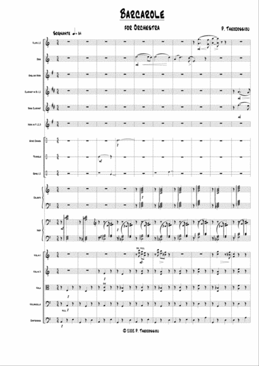 Barcarole, A Dream for Orchestra image number null