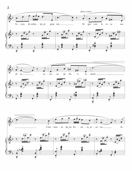 LEONCAVALLO: Mattinata (transposed to F major)