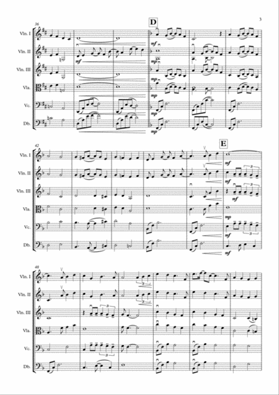 A Whole New World (from 'Aladdin') String Orchestra scores gallery preview page 3