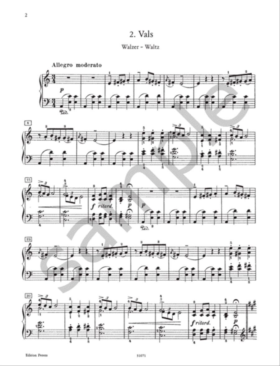 Lyric Pieces for Piano, Book 1 Op. 12 Piano scores gallery preview page 4