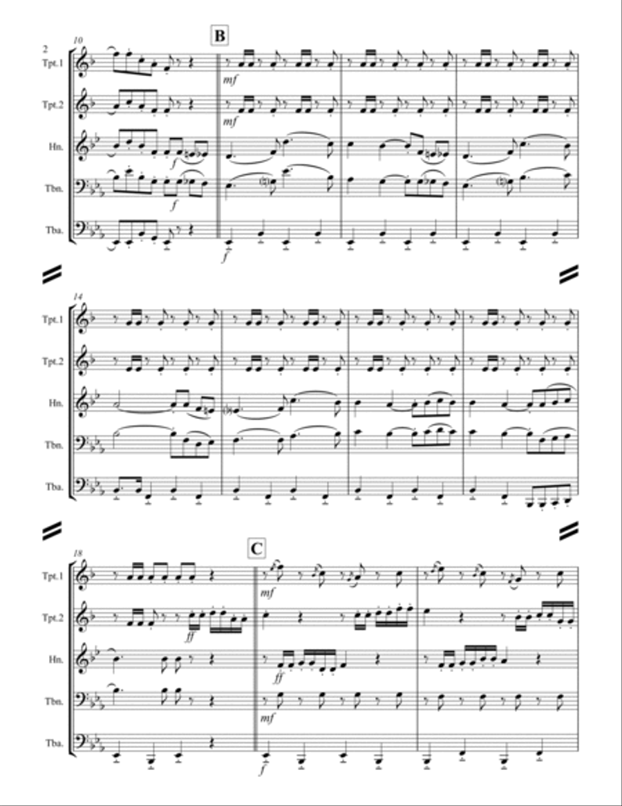 The Chicken Dance Horn scores gallery preview page 3