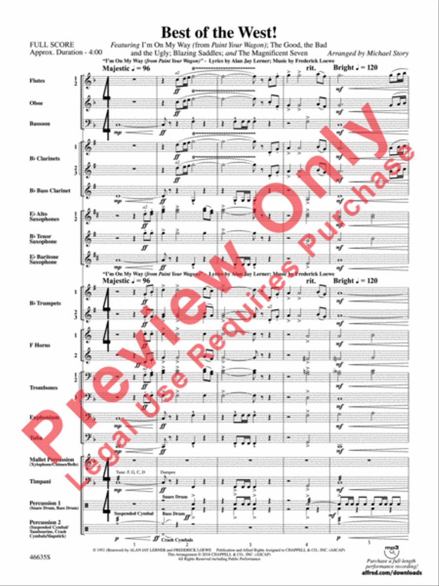 Best of the West! Concert Band scores gallery preview page 3