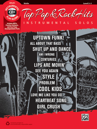 Top Pop & Rock Hits Instrumental Solos for Strings