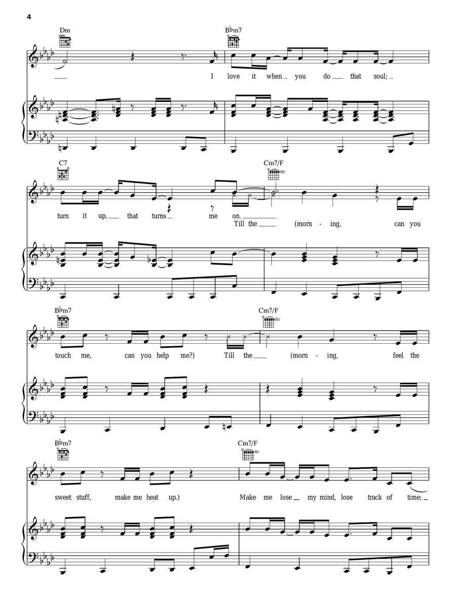 Till The Morning Till The Morning Piano, Vocal, Guitar scores gallery preview page 4
