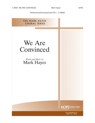 Book cover for We Are Convinced