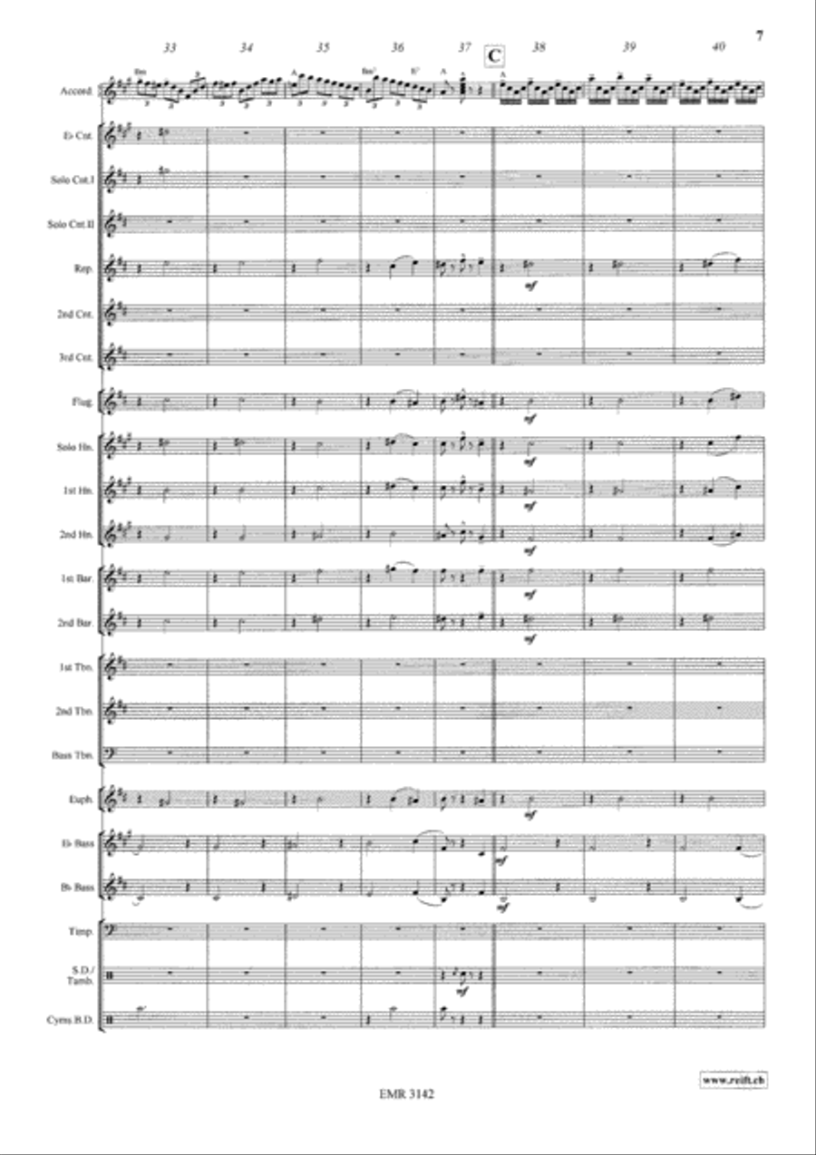 Mazurka Italiana Brass Band scores gallery preview page 8