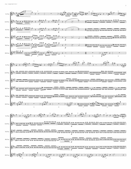 Sextet for Saxophones Op 45 No. 2