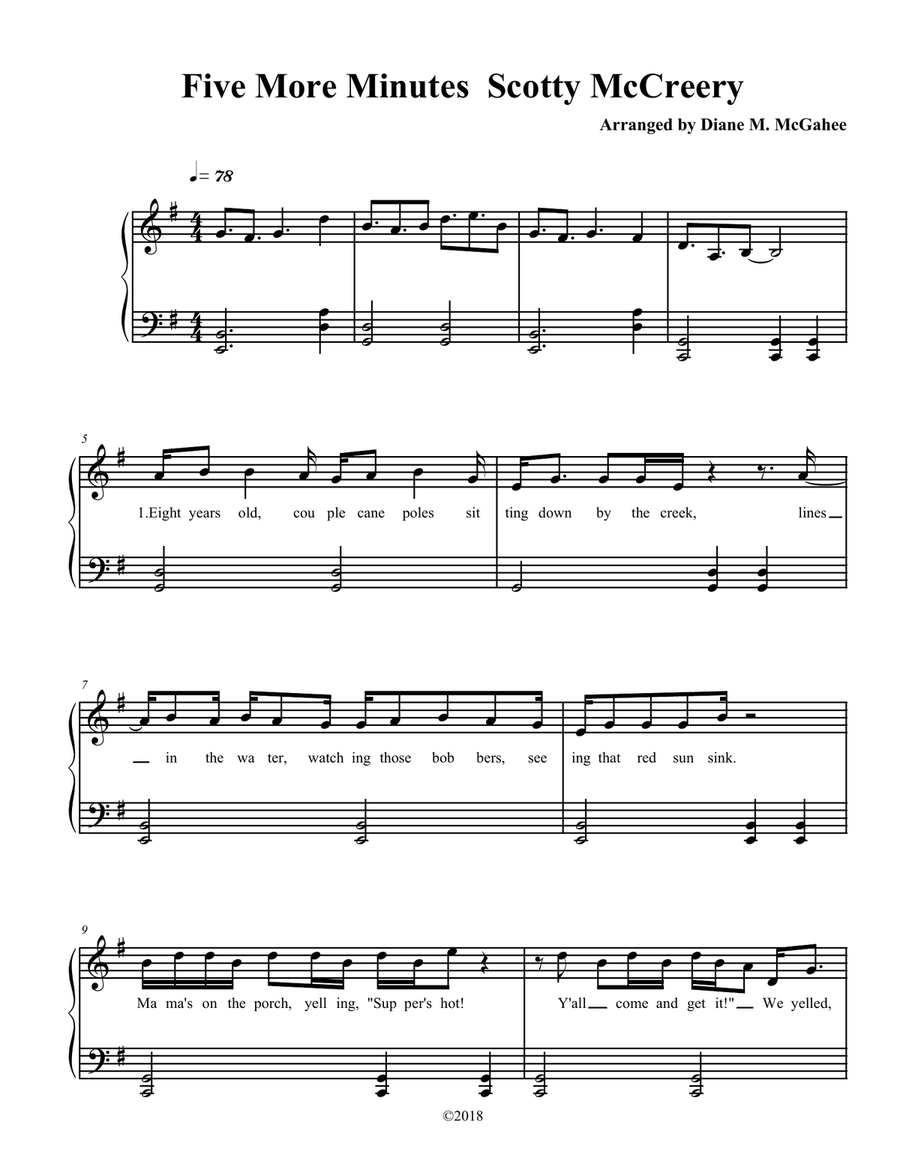 Five More Minutes Small Ensemble scores gallery preview page 1