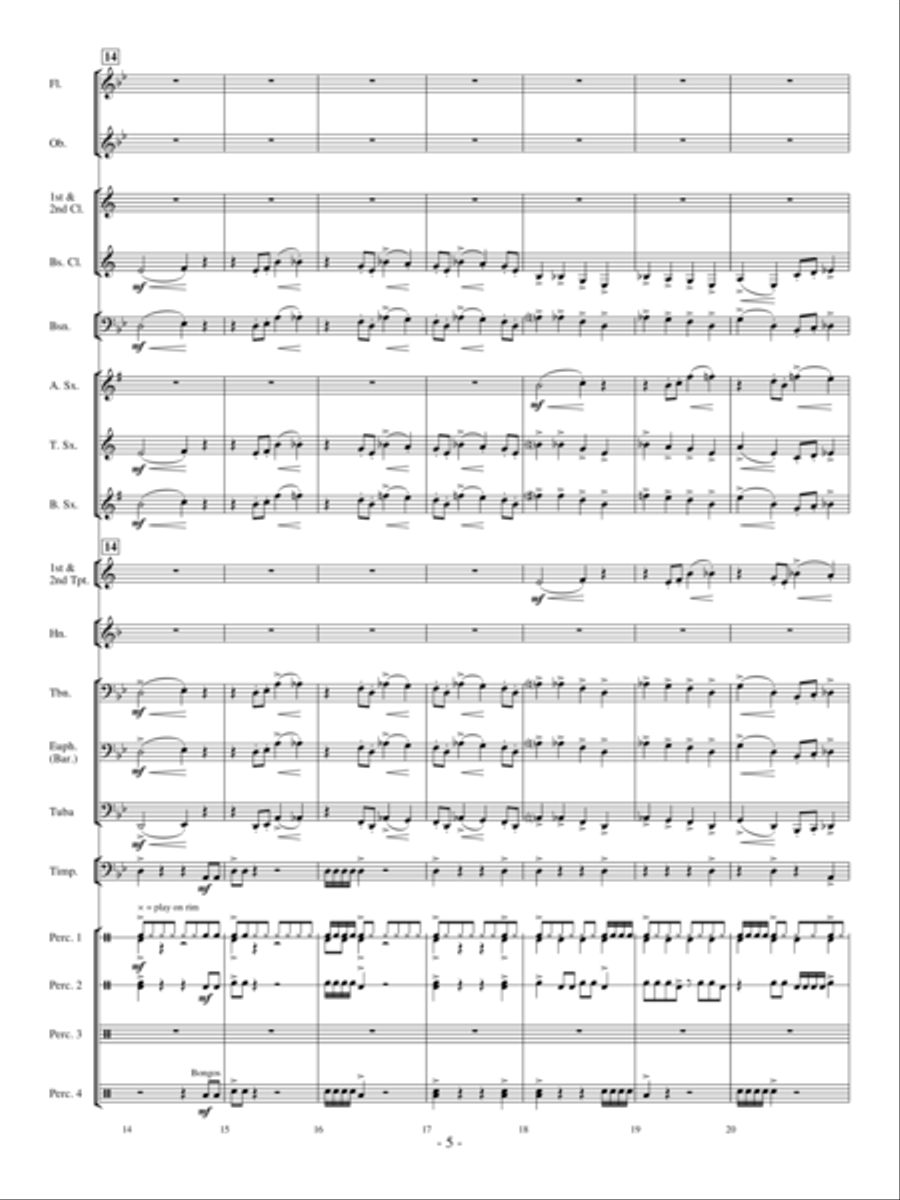 Primeval Stormfront Concert Band scores gallery preview page 4