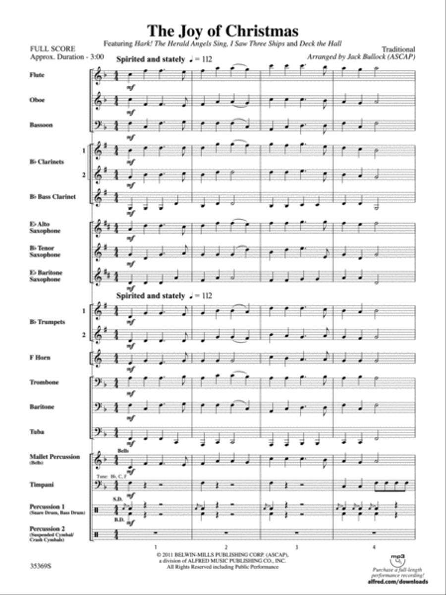 The Joy of Christmas Concert Band scores gallery preview page 2
