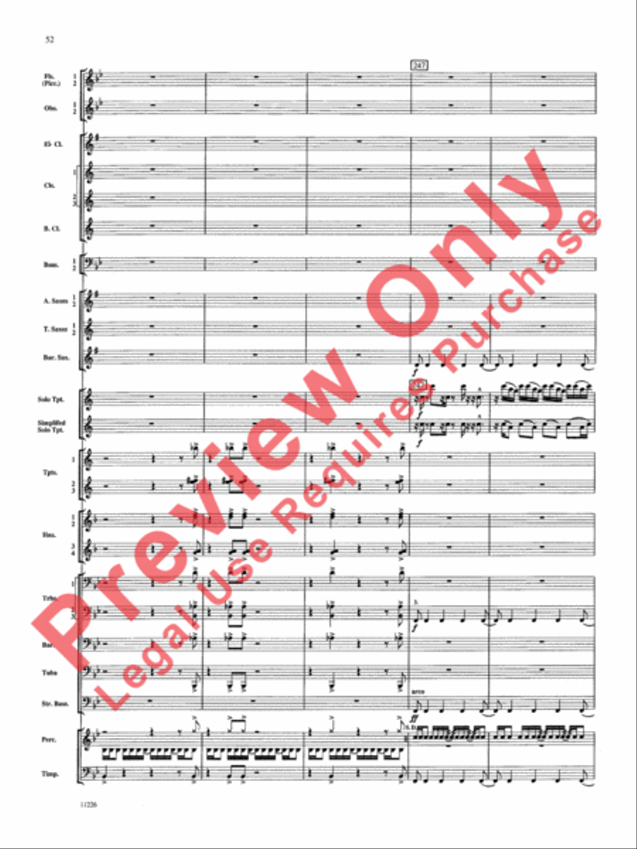 American Jazz Suite American Jazz Suite Concert Band scores gallery preview page 53