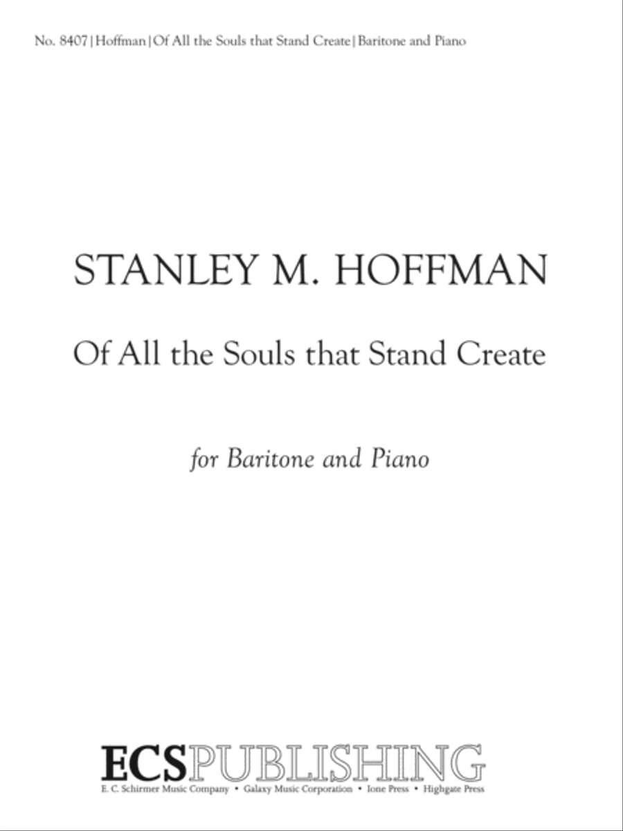 Of All the Souls that Stand Create Baritone Voice scores gallery preview page 1