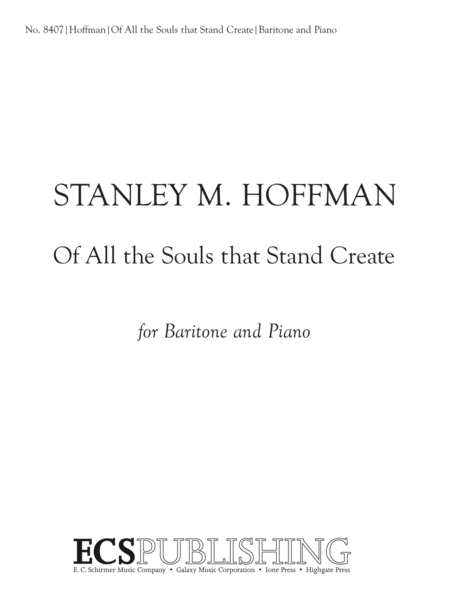Of All the Souls that Stand Create (Downloadable)