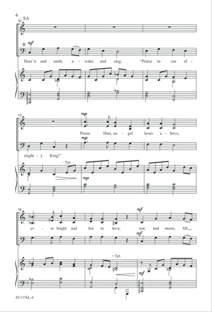 10 More Anthems for about 10 Singers 3-Part scores gallery preview page 4