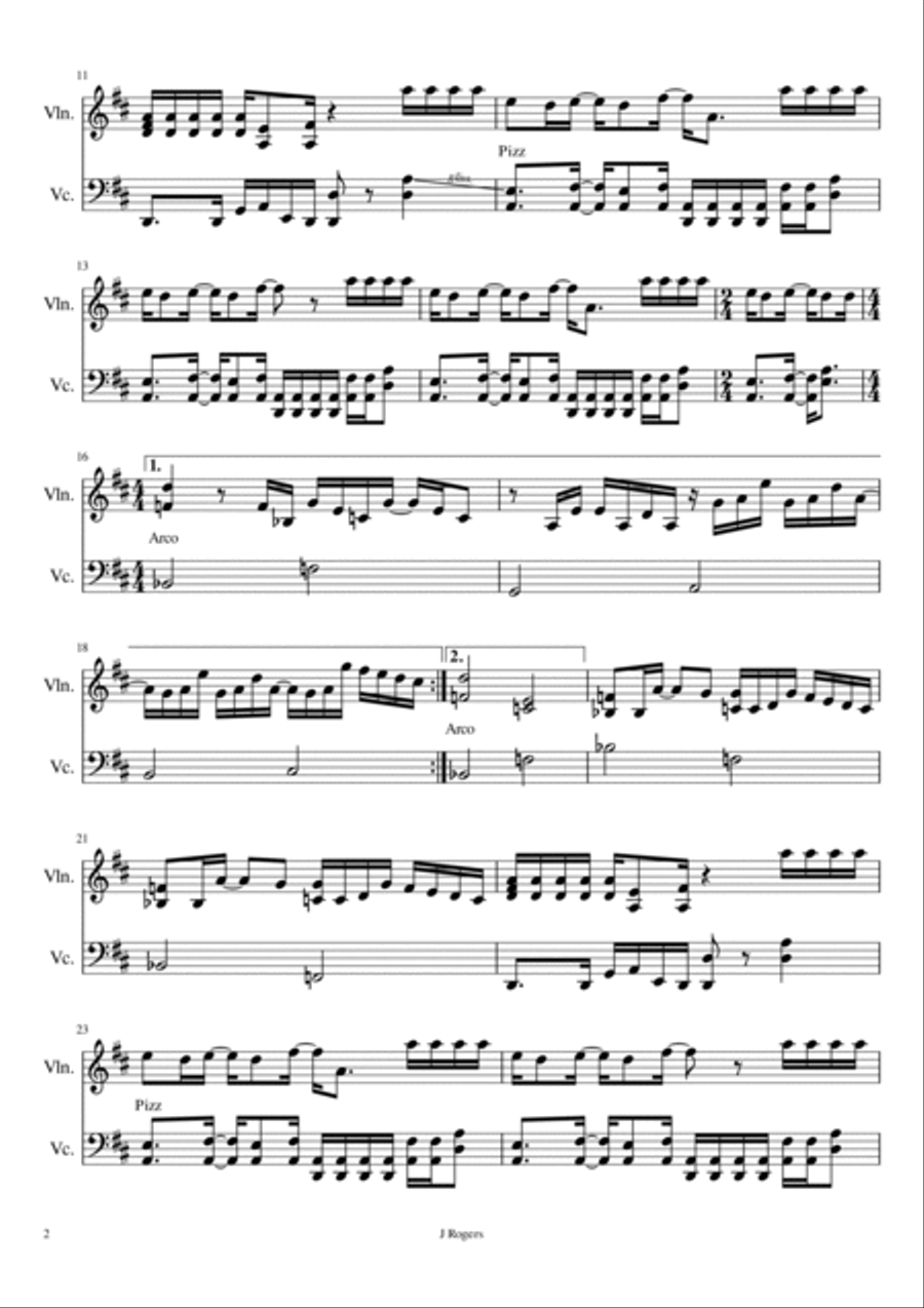 Every Little Thing She Does Is Magic String Duet scores gallery preview page 2