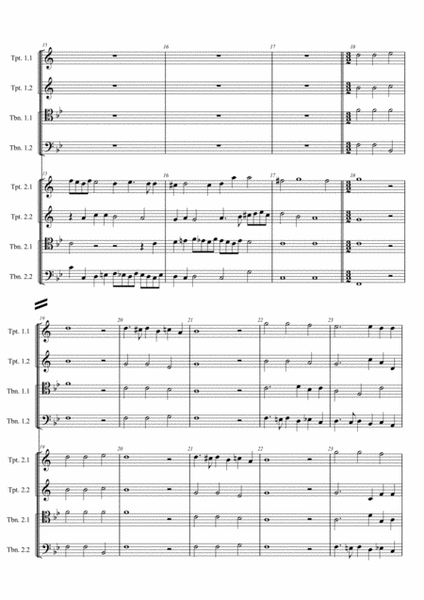 G. Gabrieli - Canzon per sonar septimi toni a 8, Ch.171 (for 4 Trumpets & 4 Trombones) image number null