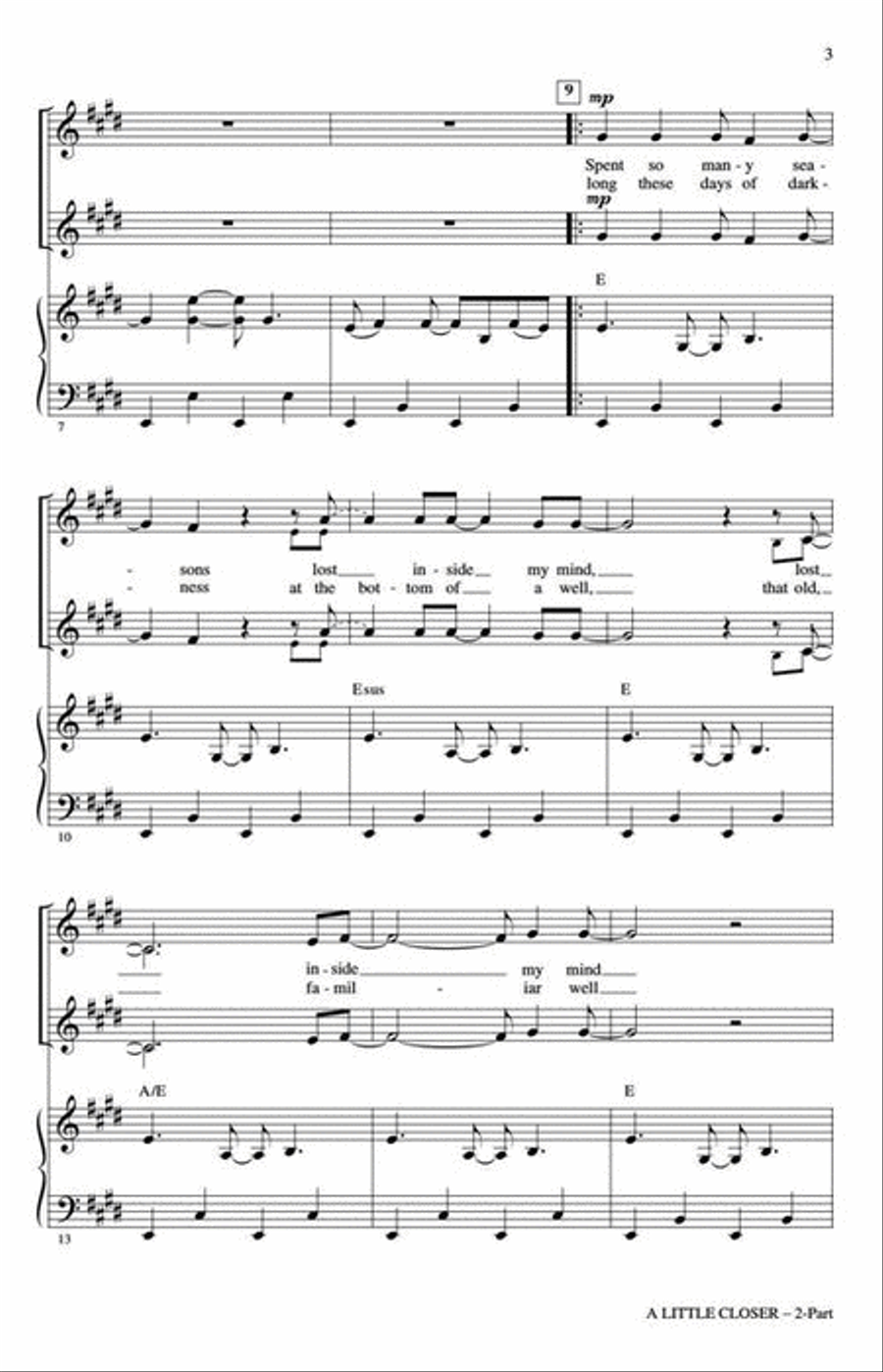 A Little Closer A Little Closer 2-Part scores gallery preview page 4