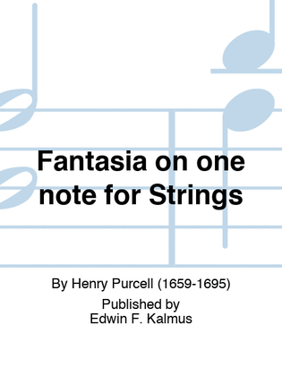 Book cover for Fantasia on one note for Strings